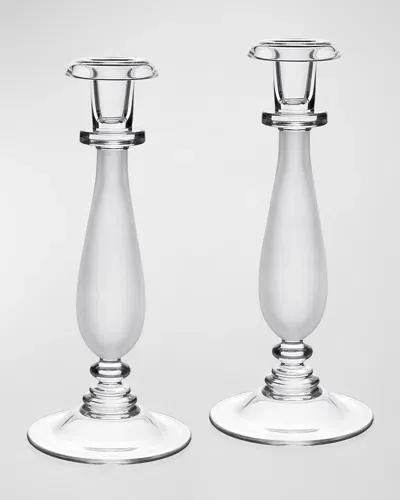 William Yeoward Crystal Astrid Candlesticks, Set Of 2 In Clear