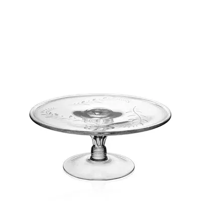 William Yeoward Crystal Country Jasmine Cake Stand In Metallic