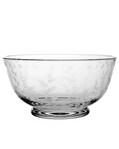 William Yeoward Crystal Fern 12" Bowl In Clear