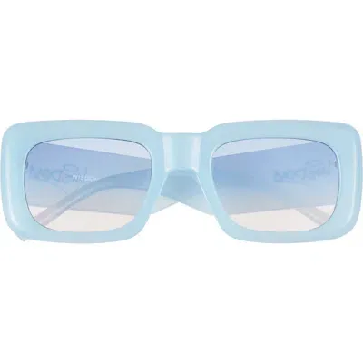 Wisdom Frame 1 52mm Square Sunglasses In Powder Blue