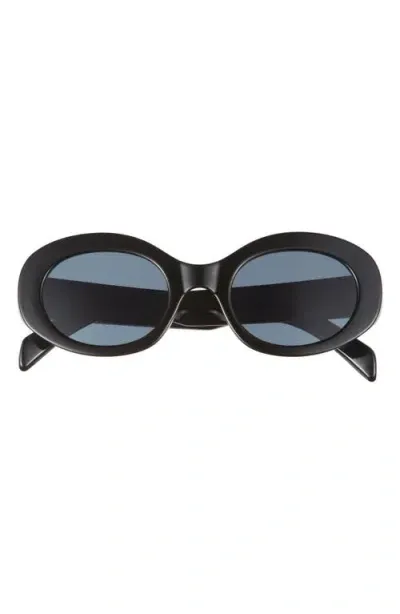 Wisdom Frame 16 Round Sunglasses In Black