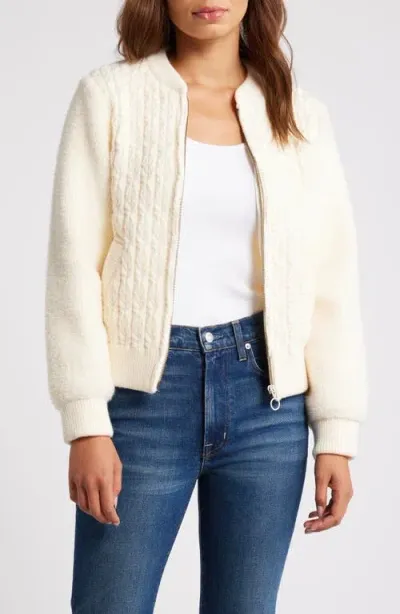 Wit & Wisdom Mix Stitch Jacket In Ivory