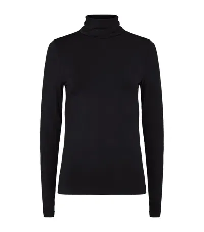 Wolford Aurora Turtleneck Top In Black