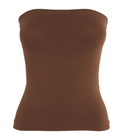 Wolford Fatal Bandeau Top In Brown