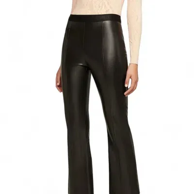 Wolford Woldford Jenna Faux Leather Ankle Pants In Black