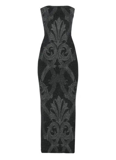 Wolford Metallic Jacquard Dress In Nero