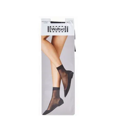 Wolford Sheer Socks In Black