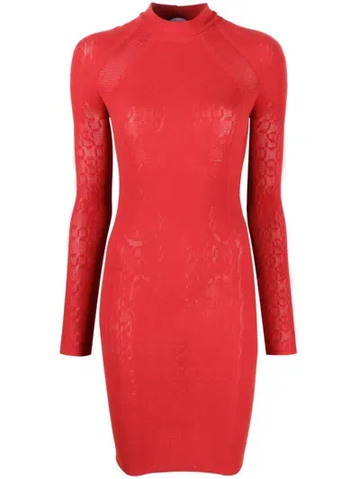 Wolford Gestricktes Minikleid In Red