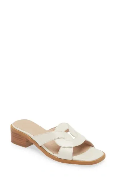 Wonders Leather Slide Sandal In Menorca Off White