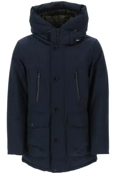 Woolrich 'arctic' Parka In Ramar Fabric In Blue