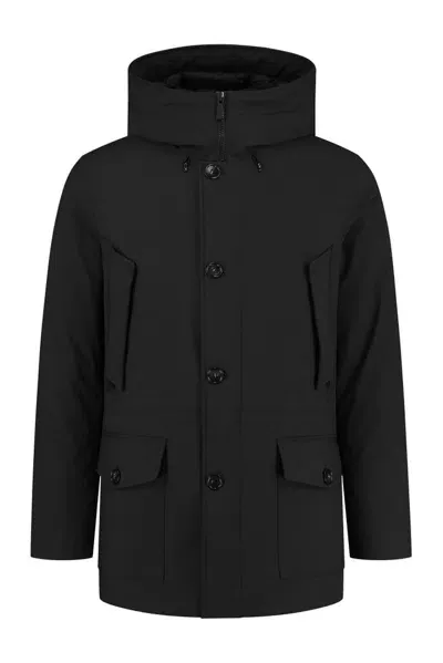 Woolrich Atric Stretch Down Park In Black