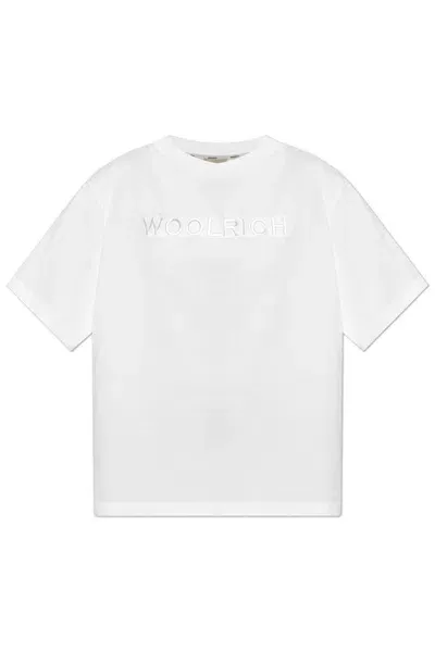 Woolrich Chest Logo T In White