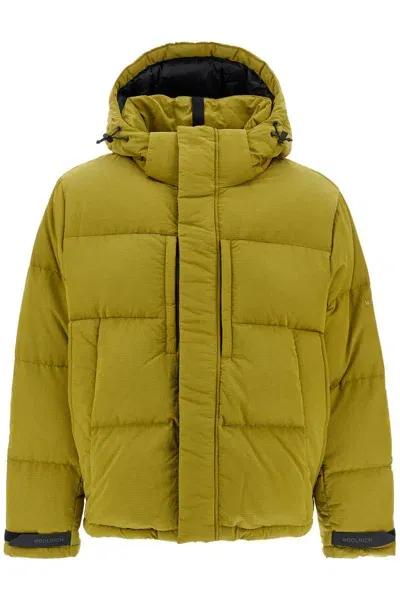 Woolrich Piumino Corto In Ripstop Olmetex In Green