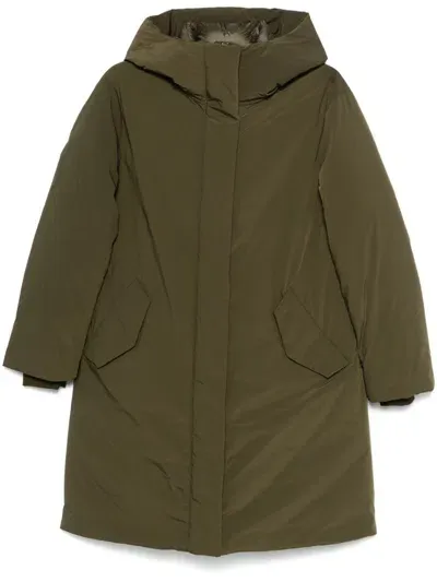 Woolrich Cocoon Parka In Green