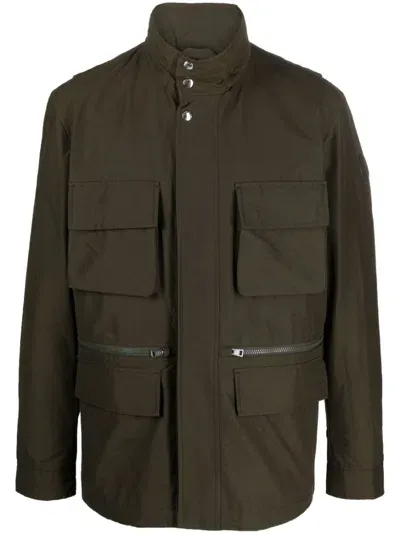 Woolrich High-neck Bomber Jacket In Green