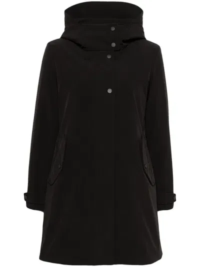 Woolrich Hooded Parka In Black