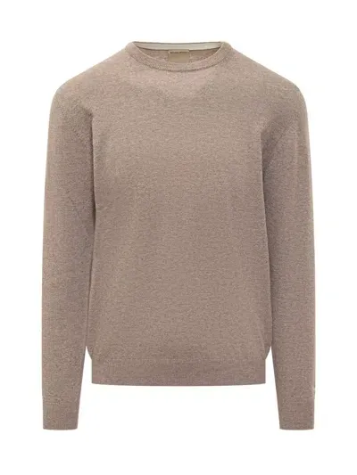 Woolrich Lambswool Crewneck In Brown