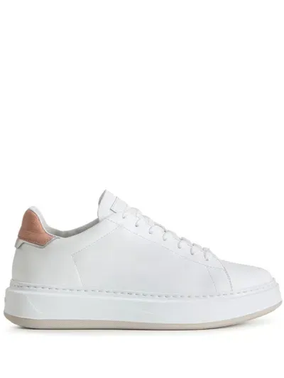 Woolrich Leather Sneakers In White