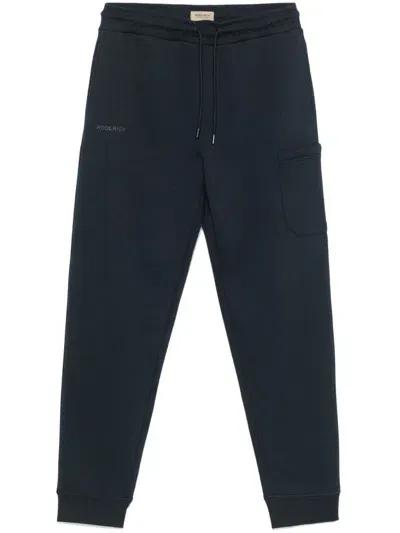 Woolrich Logo-print Track Pants In Blue