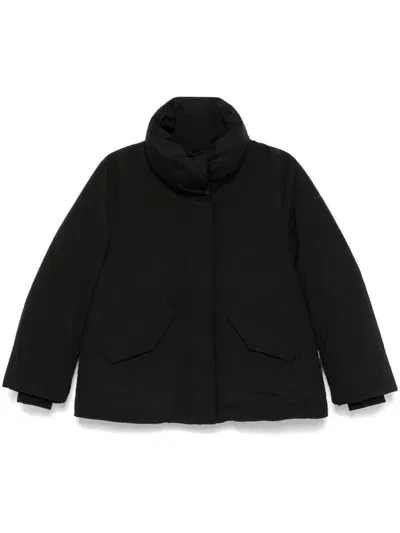 Woolrich Luxury Cocoon Jacket In Black