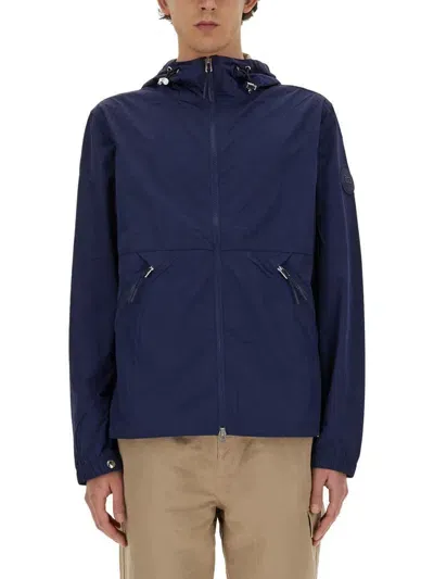 Woolrich Nylon Jacket In Blue