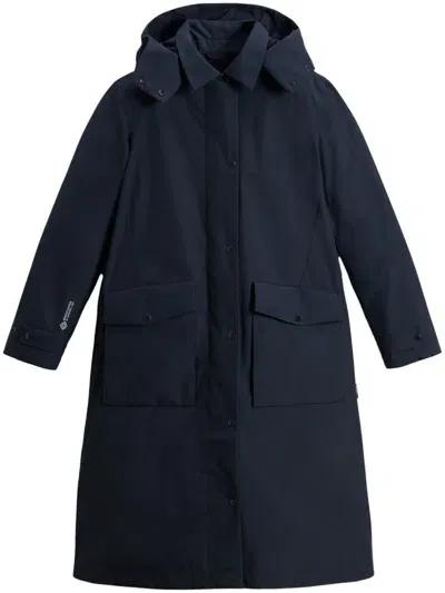 Woolrich Oversize Cape In Blue