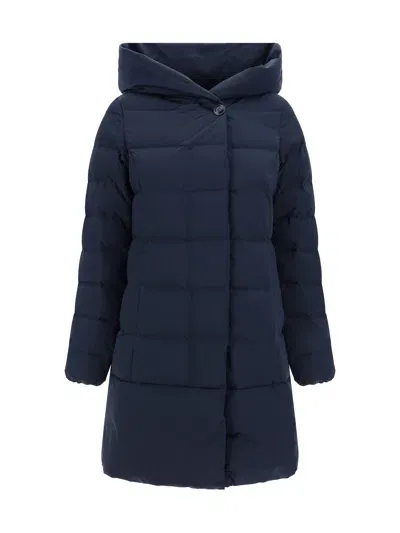 Woolrich Prescott Down Jacket In Melton Blue