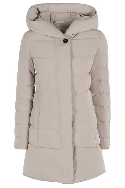 Woolrich Puffy Prescott Parka In Light Taupe