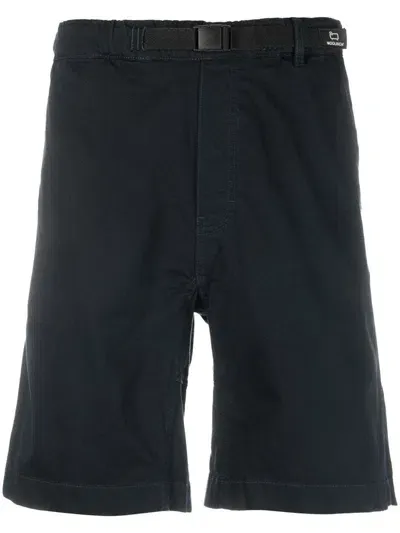 Woolrich Waist-strap Shorts In Blue