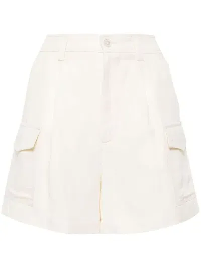 Woolrich Shorts Mit Bundfalten In Bianco