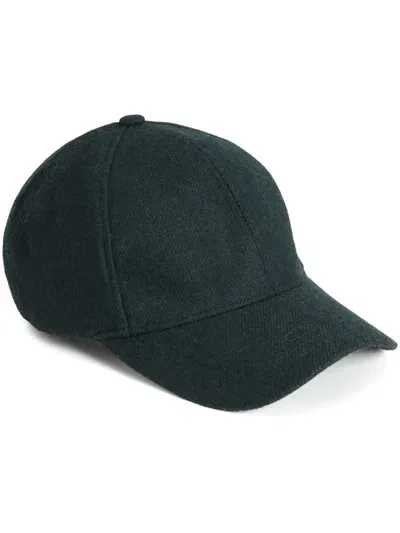 Woolrich Solid Baseball Cap In Green