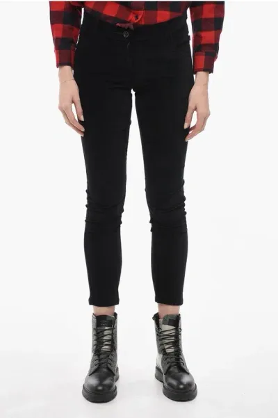 Woolrich Stretchy Velvet Pant In Black