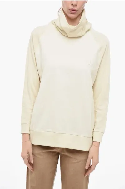 Woolrich Wool Blend Turtle Neck Sweater In White