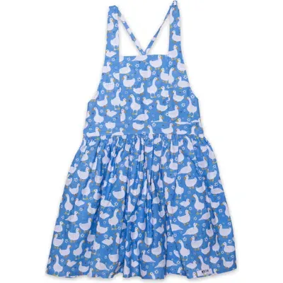 Worthy Threads Kids'  Girls Tie Back Dress In Blue Ducks