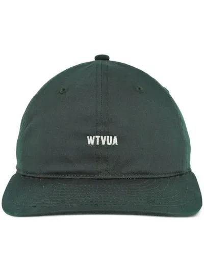 Wtaps Logo-embroidered Cap In Green