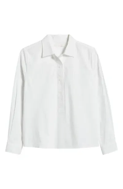 Wyeth Clark Long Sleeve Top In White