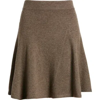 Wyeth Maren Flare Merino Wool & Cashmere Skirt In Coco