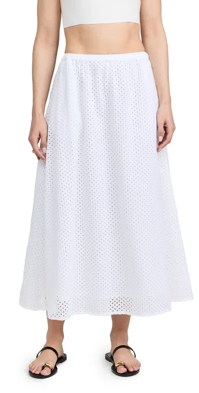 Wyeth Portola Eyelet Skirt White