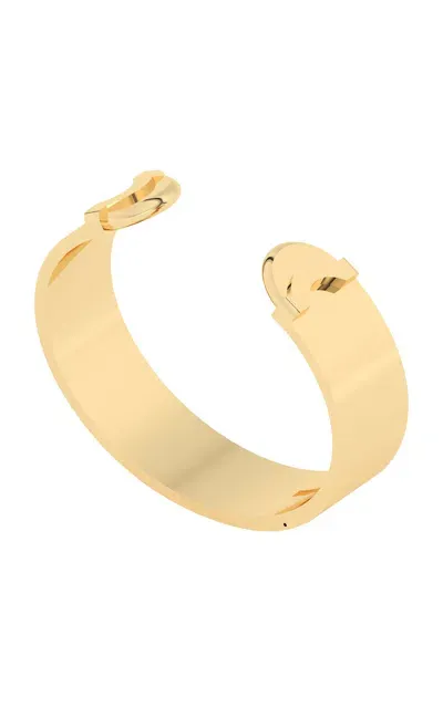 Wyld Box Jewelry 18k Yellow Gold Doppia Luna Wide Cuff