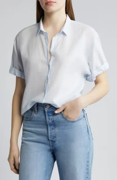 Xirena Channing Cotton Shirt In Skylight