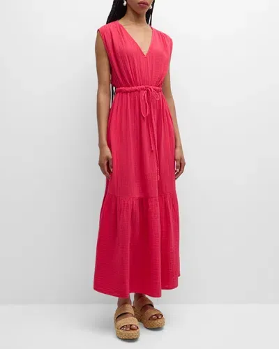 Xirena Rosalie Sleeveless Cotton Gauze Maxi Dress In Sweet Pea