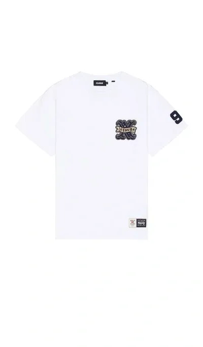 Xlarge Baseball Short Sleeve Tee In 白色