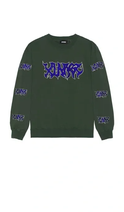 Xlarge Metal Crewneck Sweatshirt In 그린