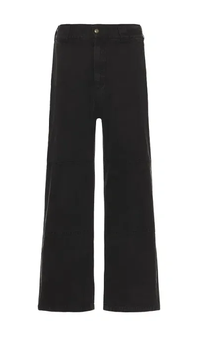 Xlarge Overdyed Double Knee Pants In 블랙