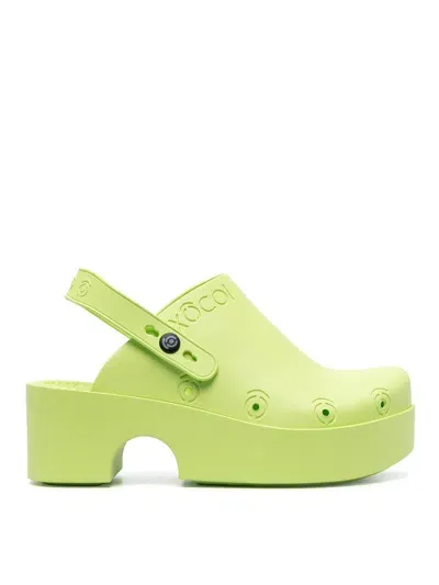 Xocoi Slingback Clog Mules In Green