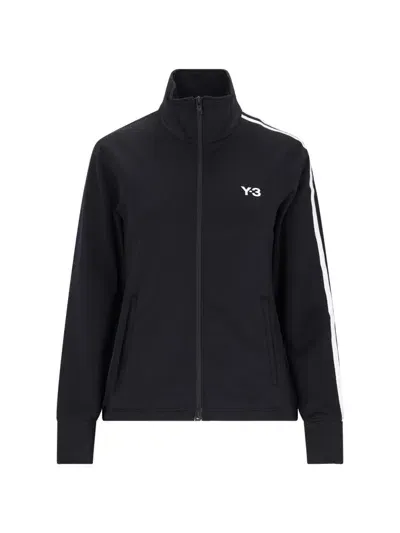 Y-3 3-stripes Zip Jacket In Black