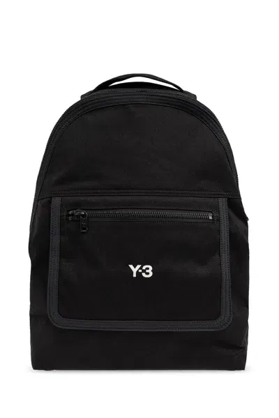 Y-3 Backpack With Printed Logo In Black