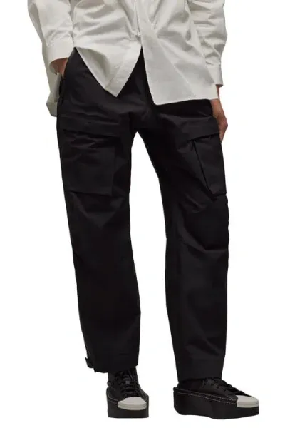 Y-3 Belted Gore-tex® Hardshell Recycled Polyamide Cargo Pants In Black