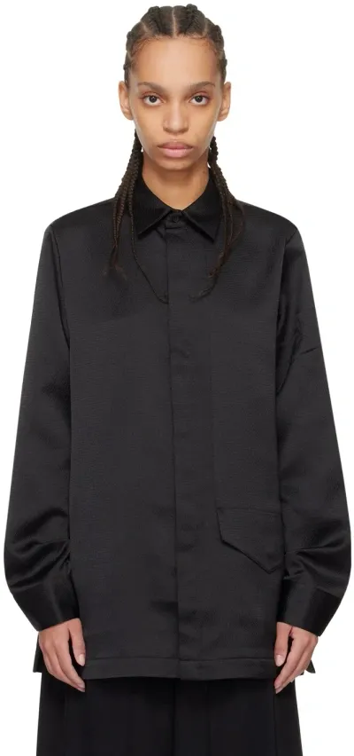 Y-3 Black Button Shirt