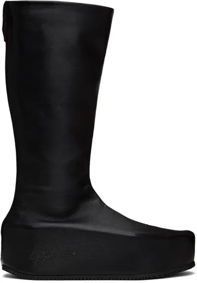 Y-3 Black Kyasu Overboot Tall Boots